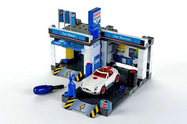 

Игровой набор Klein Станция технического обслуживания Bosch Car Service с автомойкой (8647)