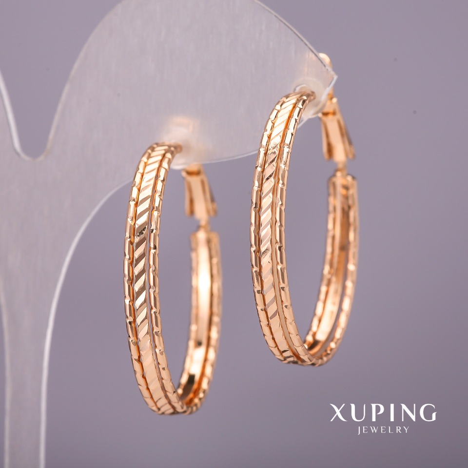 

Серьги Кольца Xuping, диаметр 4х35мм Позолота 18К, ida37313