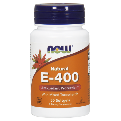 

Витаминно-минеральный комплекс NOW Natural E-400 (50 порций) (50 капс) (334096)