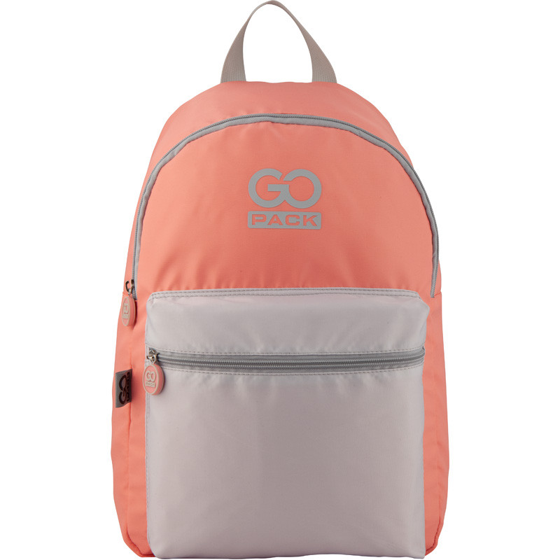 

Рюкзак GoPack Сity 159-2 персиковий, сірий