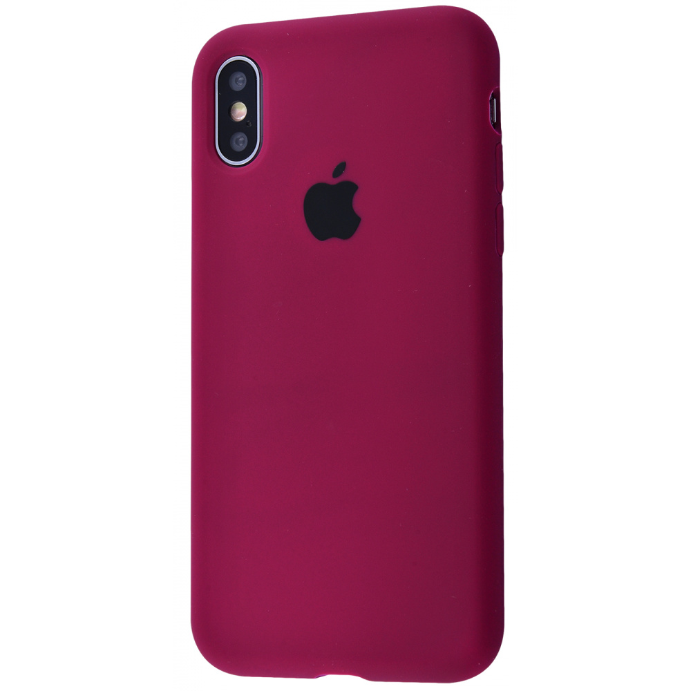 Чехол с мягкой подкладкой Silicone Case Full Cover iPhone Xs Max ...