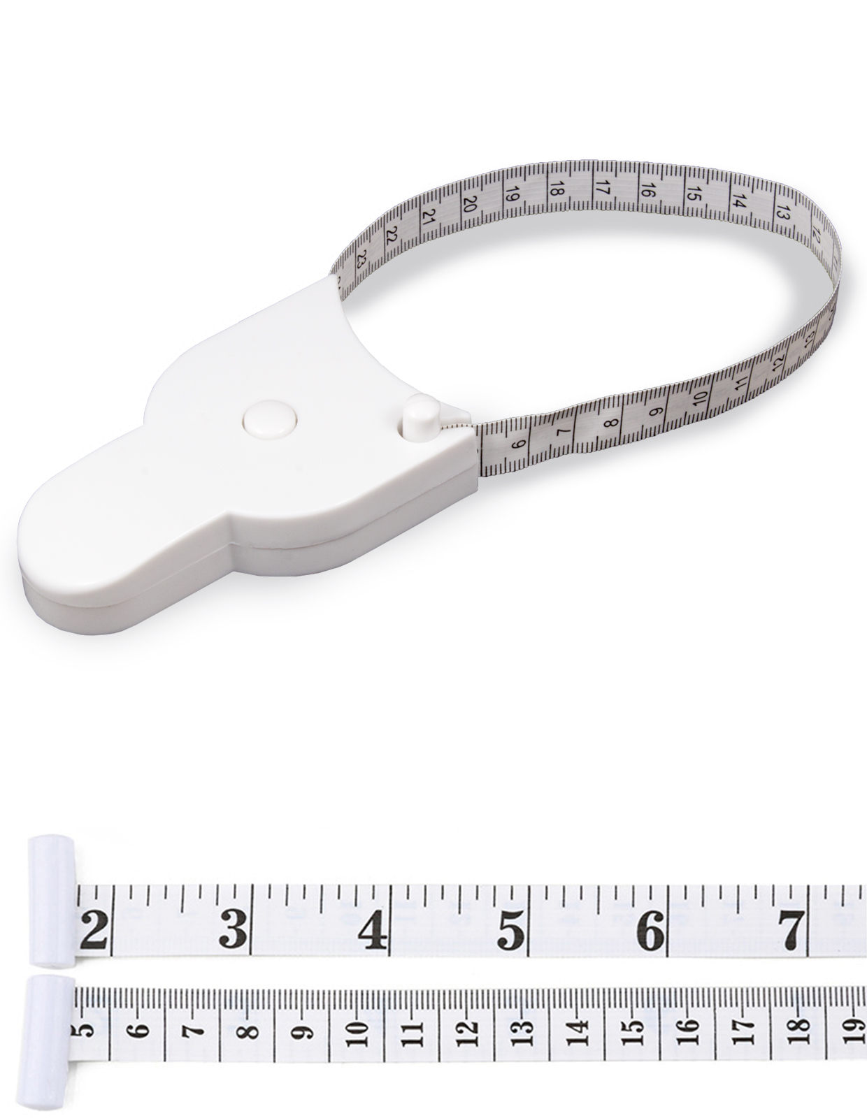 Сантиметровая лента видвижная Measure tape Белая рулетка для измерения ...