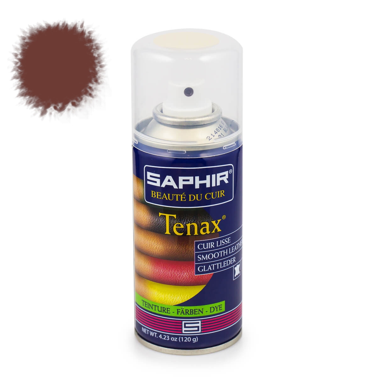 

Аэрозольная каштаново-коричневая краска для кожи Saphir Tenax Spray, 150 мл