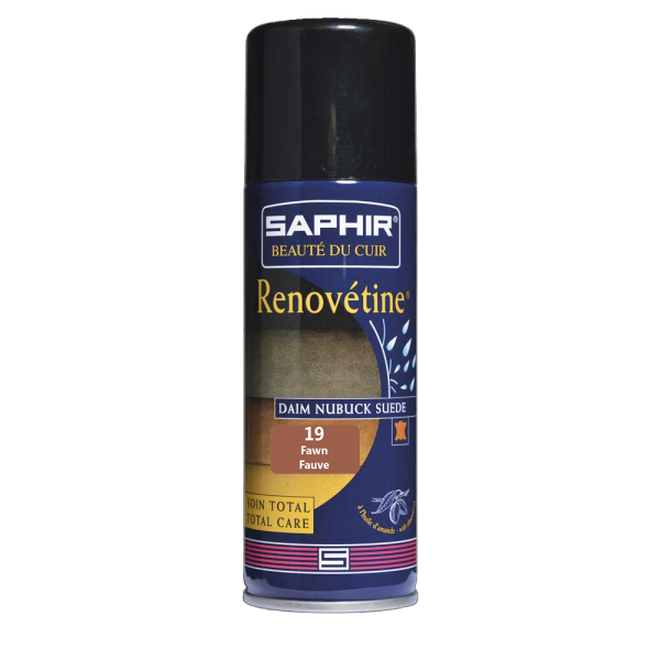 

Аэрозольная коричнево-бежевая краска для замши Saphir Renovetine, 200 мл