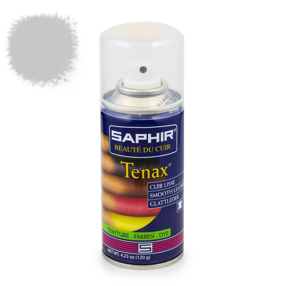 

Аэрозольная светло-серая краска для кожаных изделий Saphir Tenax Spray, 150 мл