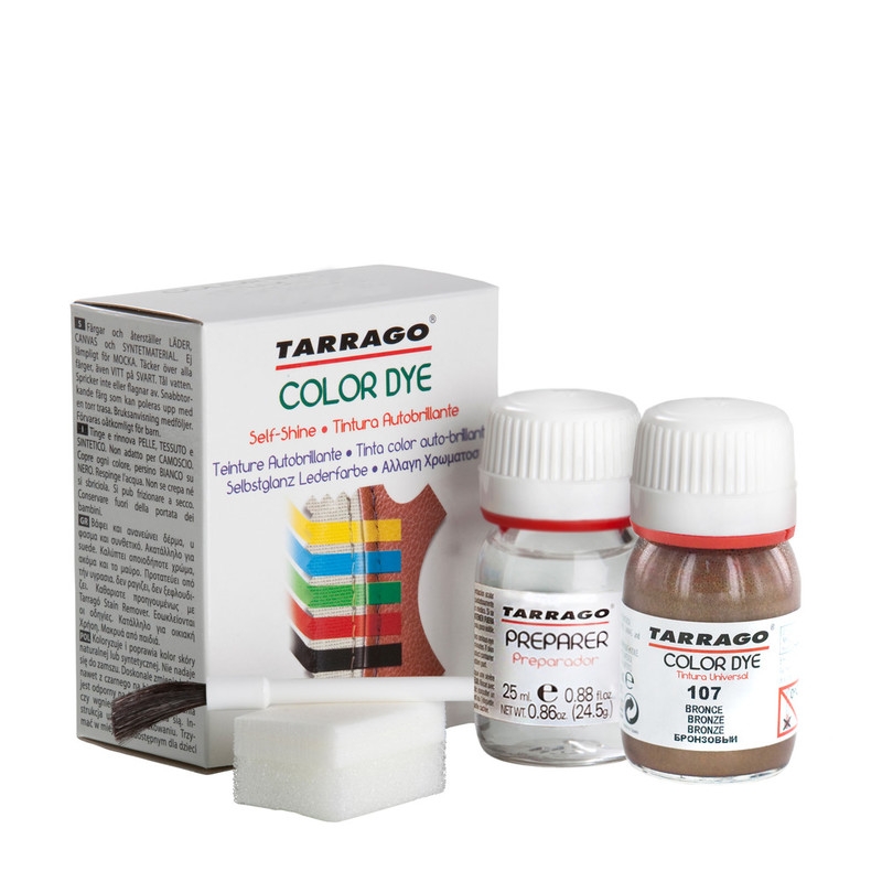 

Краска для обуви бронзового цвета Tarrago Self Shine Color Dye Doble, 25 + 25 мл