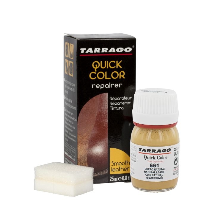 

Бежевая краска для кожи Tarrago Quick Color, 25 мл