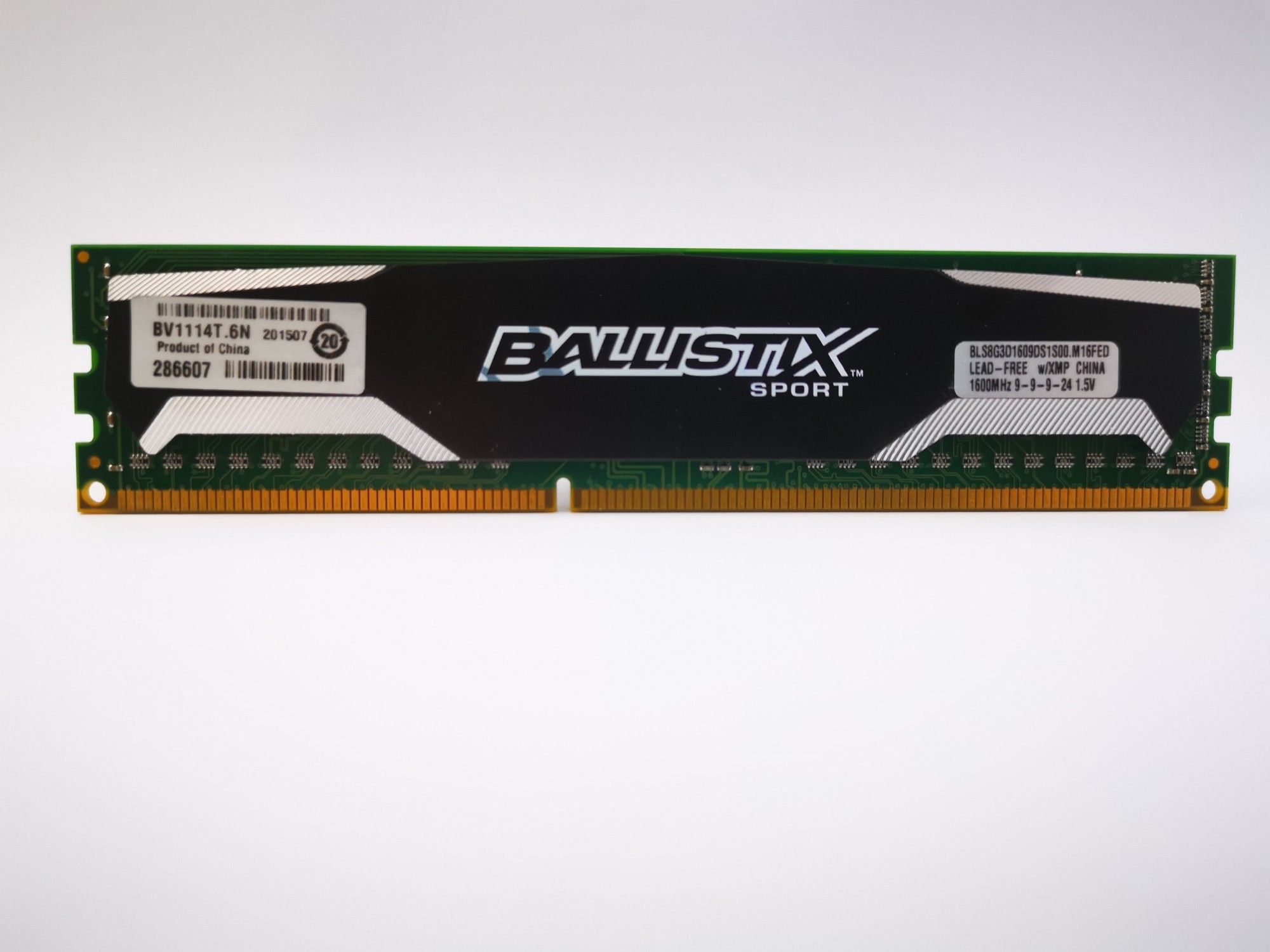 Оперативная память Crucial Ballistix Sport DDR3 8Gb 1600MHz PC3-12800U ...
