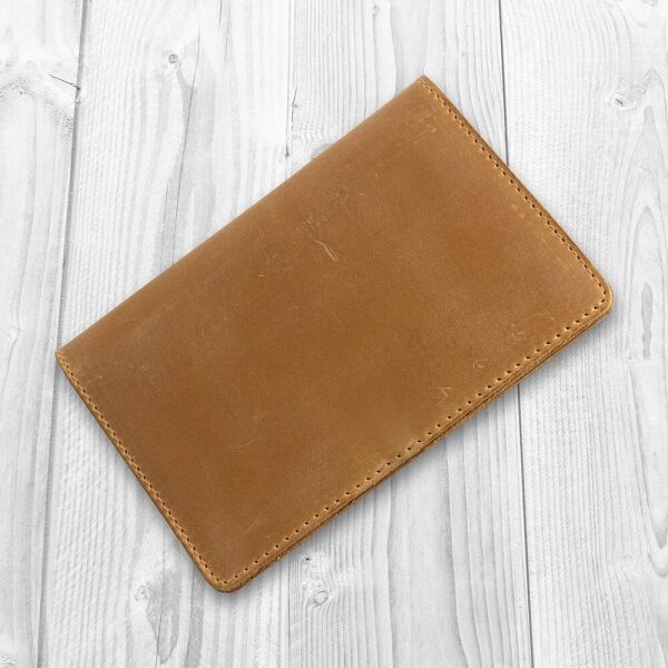 

Обложка для паспорта из кожи HiArt PC-02 Shabby Dingo Рыжий