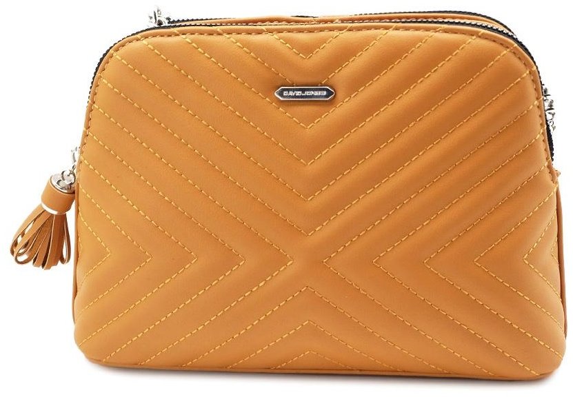 

Женская сумка кросс боди David Jones 7772083 желтая