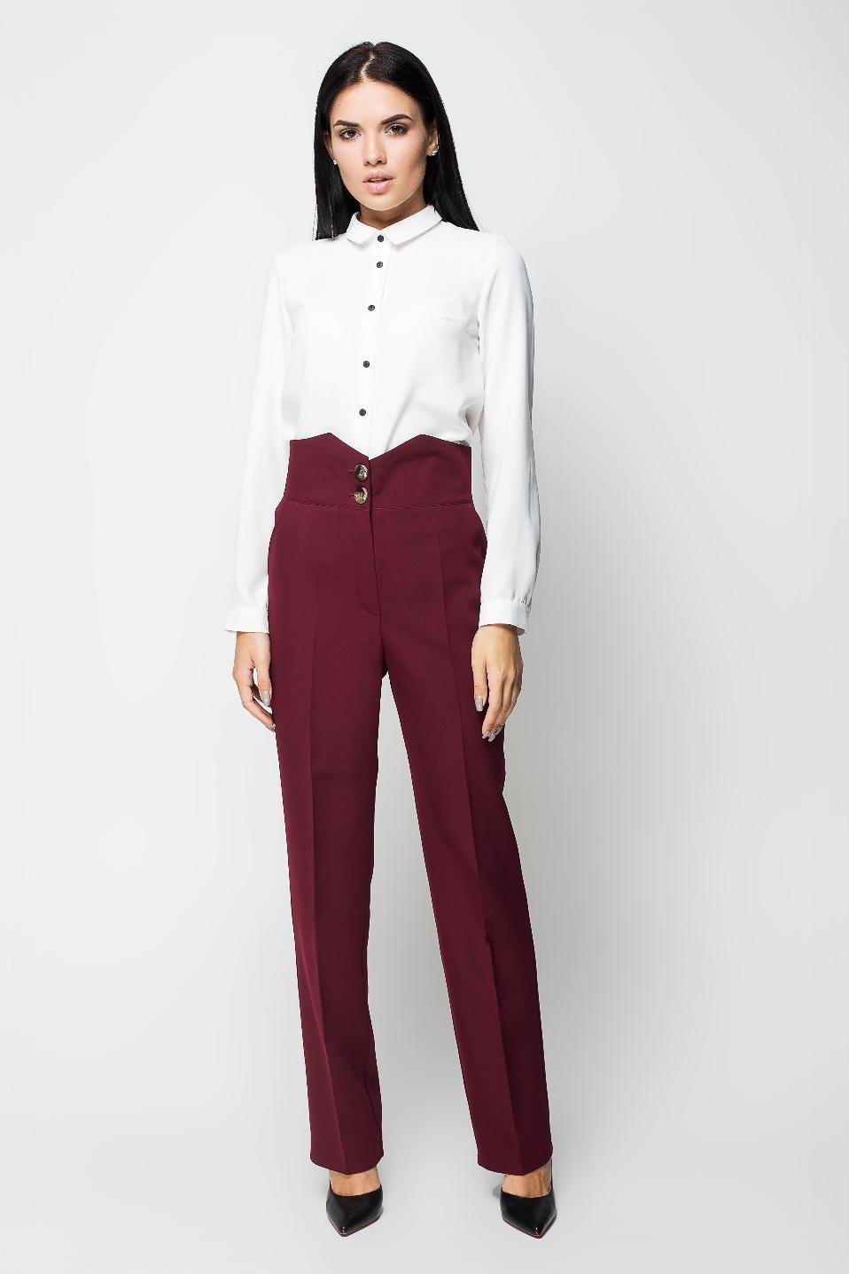 

Брюки Leo-Pride BI2808  бордовые, Брюки Leo-Pride BI2808 46 бордовые