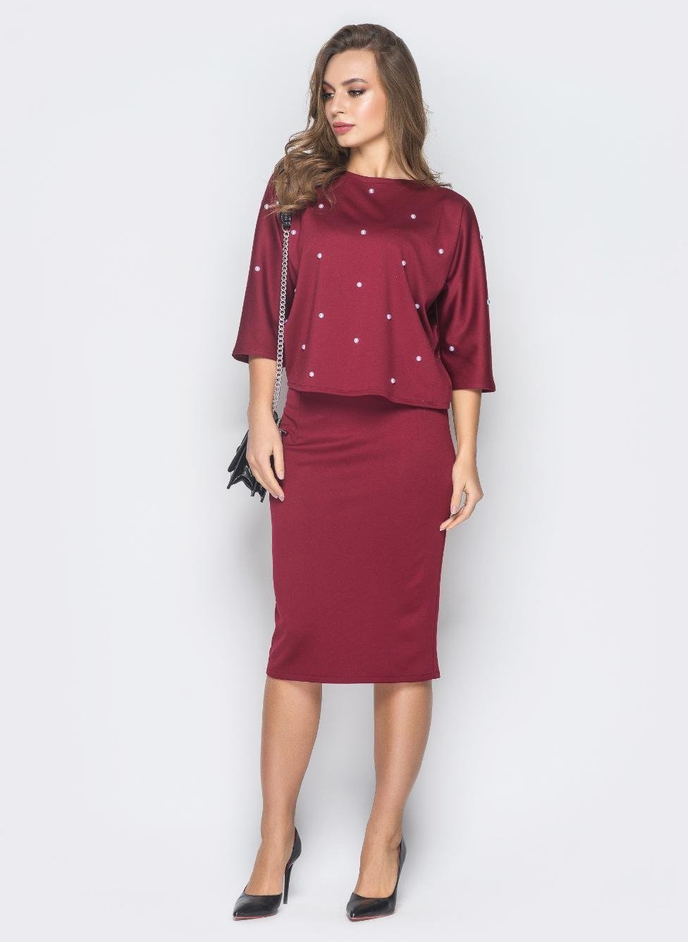 

Костюм Leo-Pride KK2556  бордовый, Костюм Leo-Pride KK2556 44 бордовый