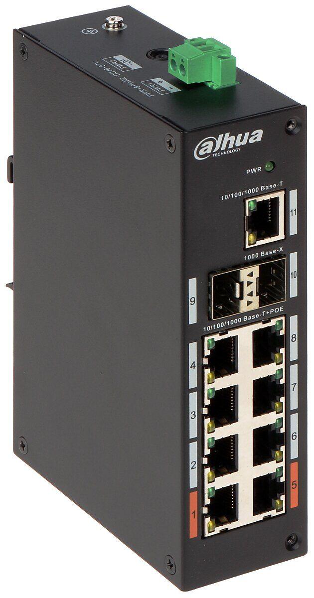 8-портовый неуправляемый гигабитный PoE коммутатор Dahua DH-PFS3211-8GT ...