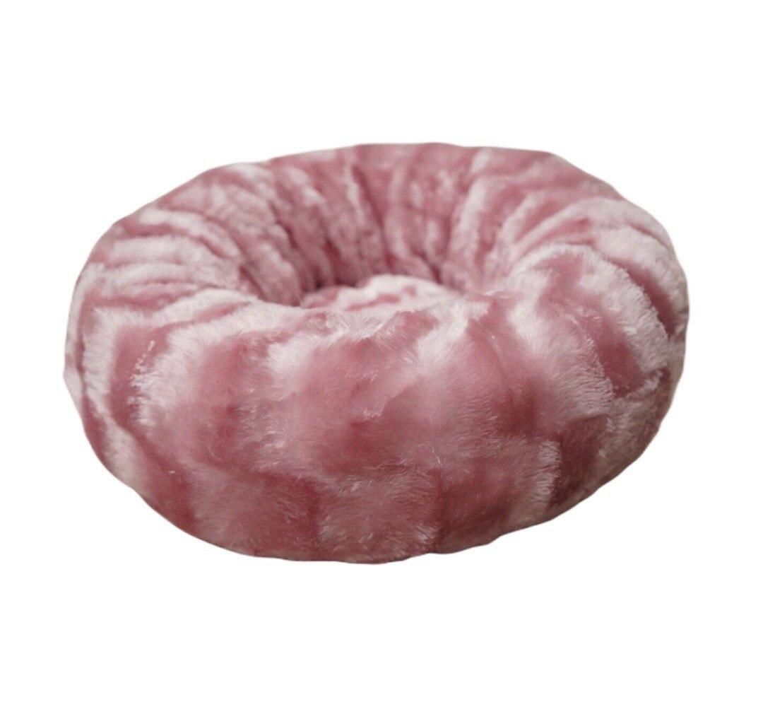 

Подушка-лежак для кошек и собак с ворсом Pets Pillows Розовая диаметр 60 см pink(712)