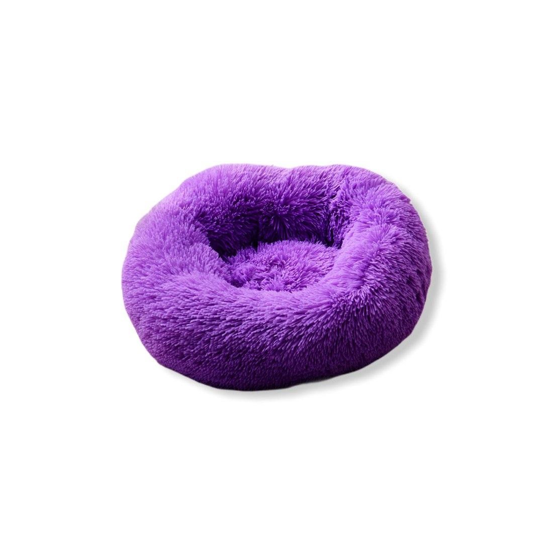 

Подушка-лежак для кошек и собак с ворсом Pets Pillows Фиолетовая диаметр 60 см purple(602)