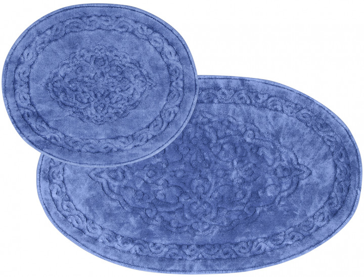 

Набор ковриков для ванной Arya Antik 50*60 см + 60*100 см голубой арт.TR1006873