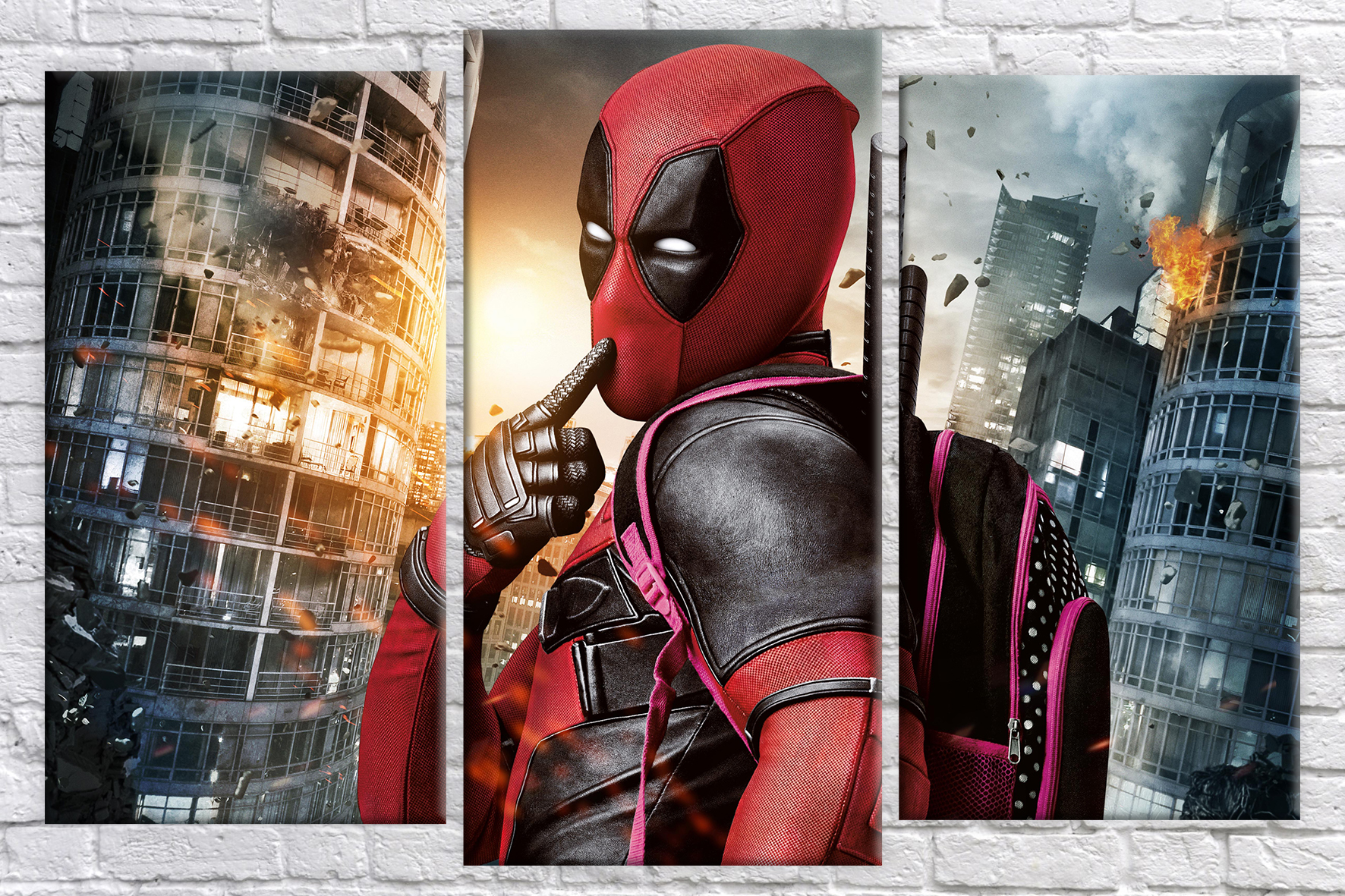 

Картина модульная HolstArt Дедпул 100*150см арт.HAT-245