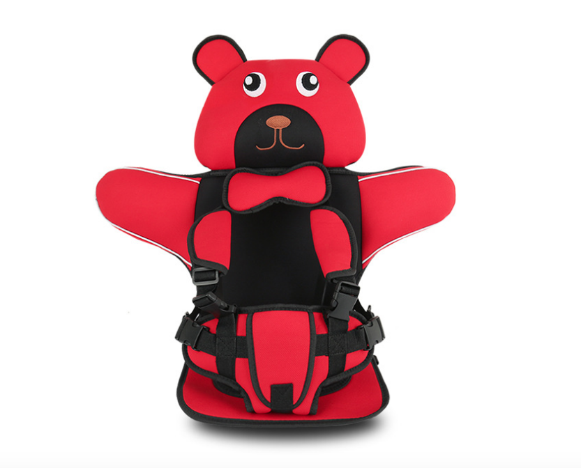 

Детское автокресло Child Car Seat бескаркасное в форме Медвежонка 2-3 (15-36 кг) Красное