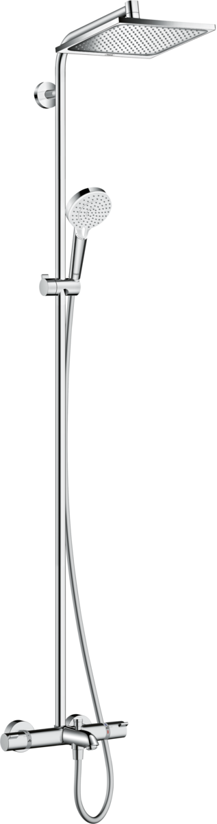 

Душова система Hansgrohe Crometta E Showerpipe 240 1jet (27298000)
