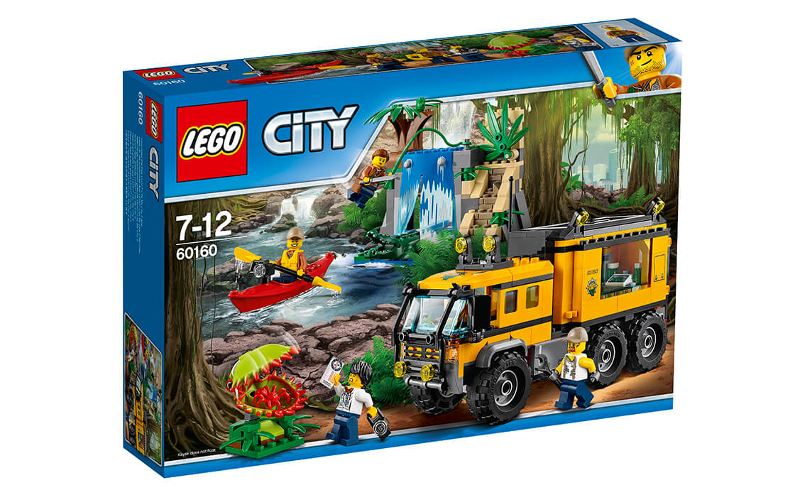 Конструктор LEGO Пересувна лабораторія в джунглях 426 деталей (60160 ...