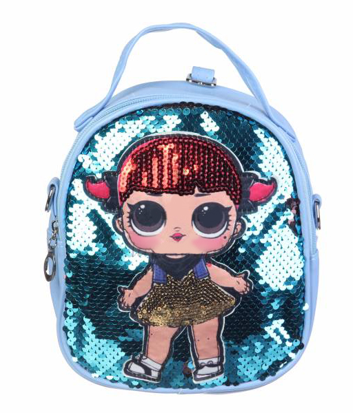 

Рюкзак-сумка LOL для девочекс пайетками Cappuccino Toys CT83-3240 голубой