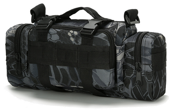 

Тактическая универсальная поясная, наплечная сумочка TacticBag Черный питон
