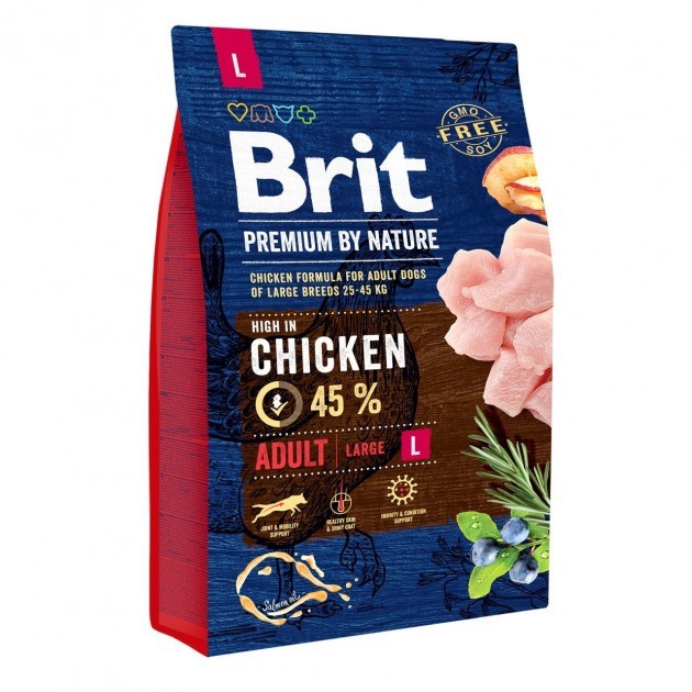Сухий корм Brit Premium Adult L для дорослих собак великих порід зі ...