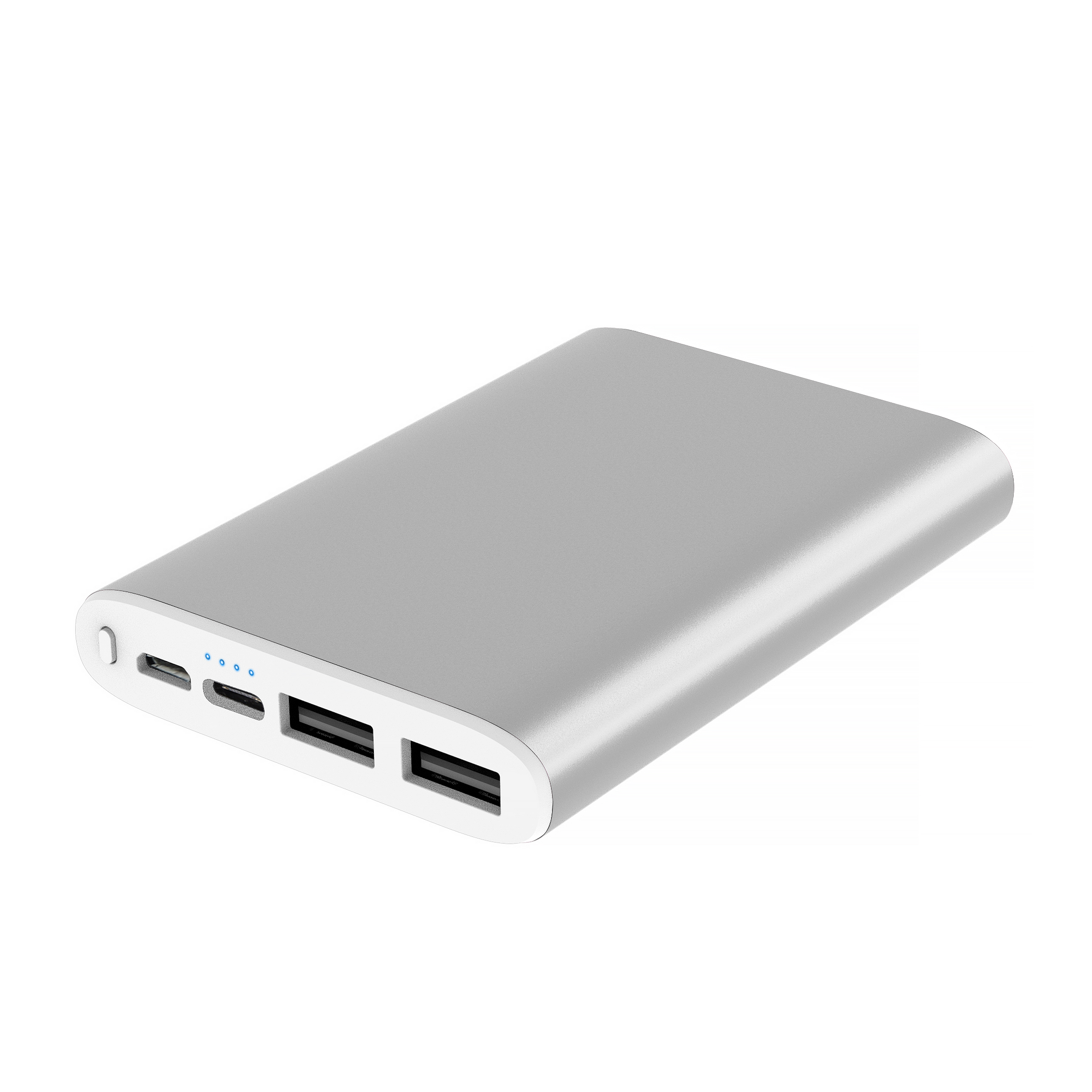 

Універсальний зарядний пристрій STEEL 5000 mAh, колір срібний. ТМ TEG