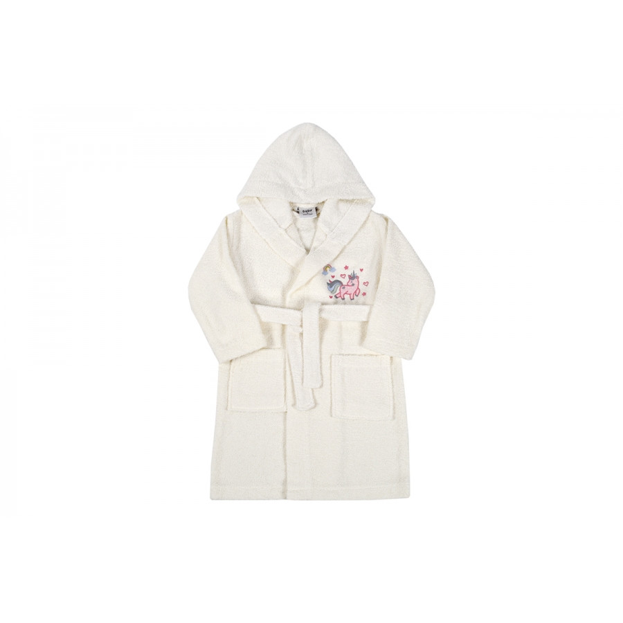 

Детский халат Karaca Home - Digna Offwhite 2020-2 кремовый 6-8 лет