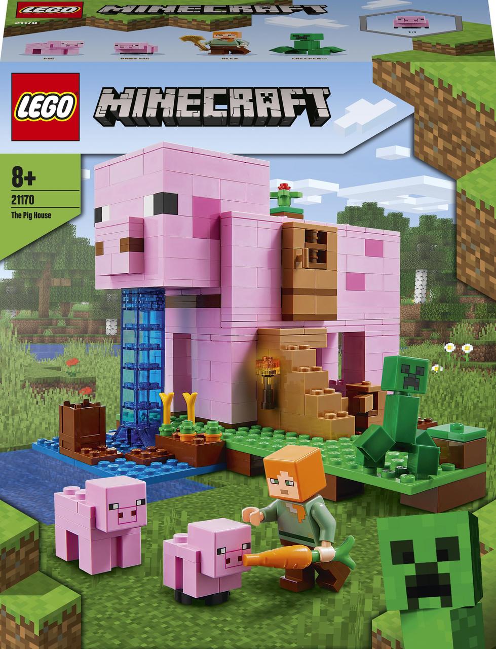 Конструктор LEGO Minecraft Дом-свинья 490 деталей (21170) – фото, отзывы,  характеристики в интернет-магазине ROZETKA от продавца: ЕНДІ | Купить в  Украине: Киеве, Харькове, Днепре, Одессе, Запорожье, Львове