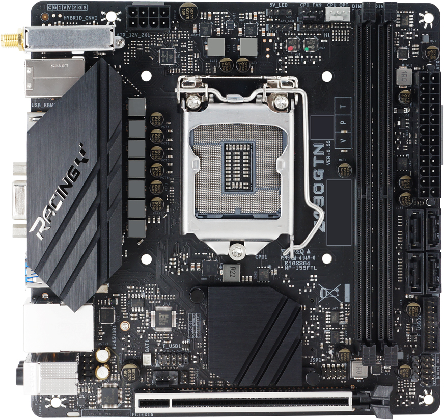 

Материнская плата Biostar Racing Z490GTN Ver. 5.0 (s1200, Intel Z490, PCI-Ex16)