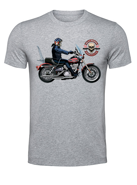 

Футболка чоловіча Файна крамничка "Байкер" Сірий XXXL (53000-253)