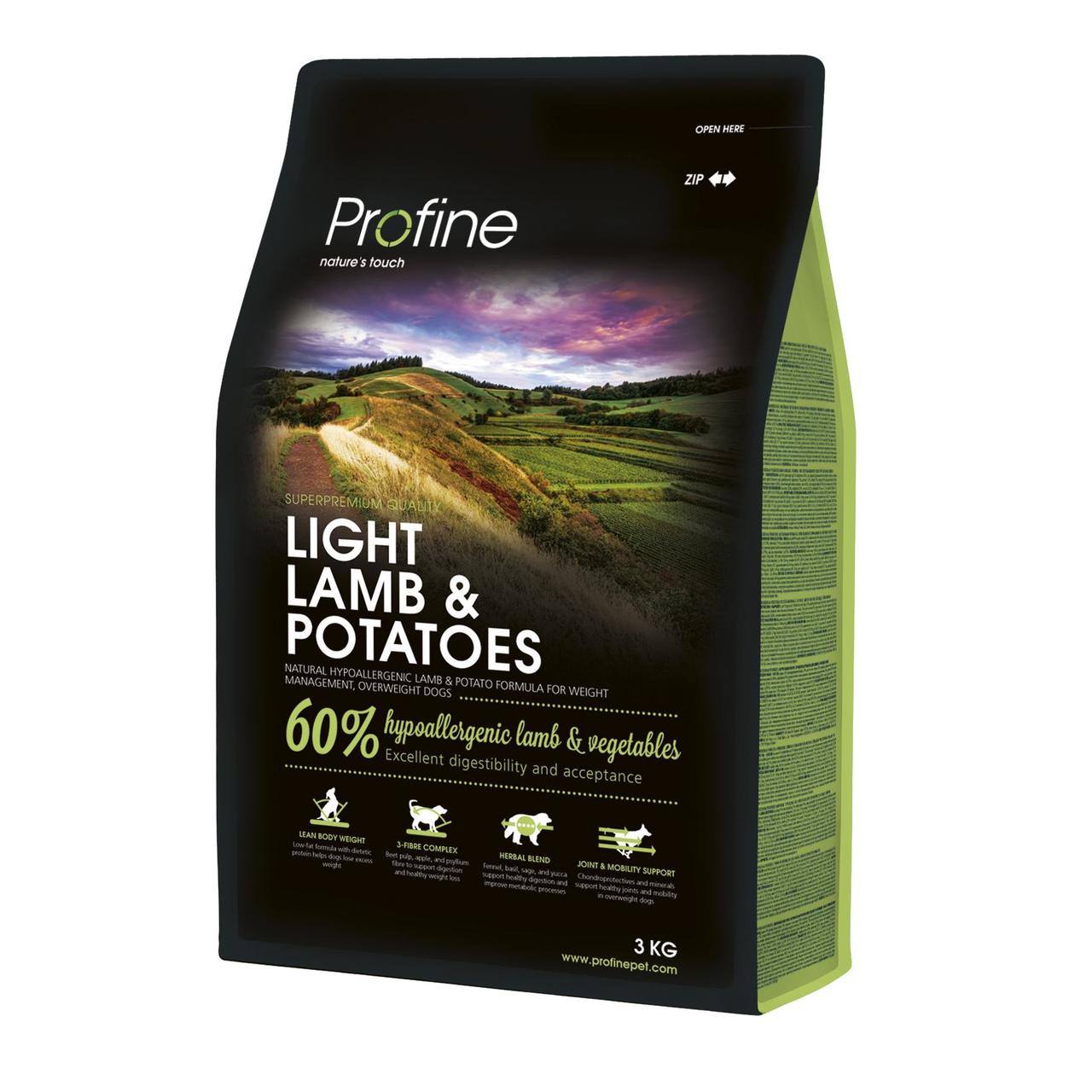 Сухой корм для собак с лишним весом Profine Light Lamb с ягненком 3 кг ...