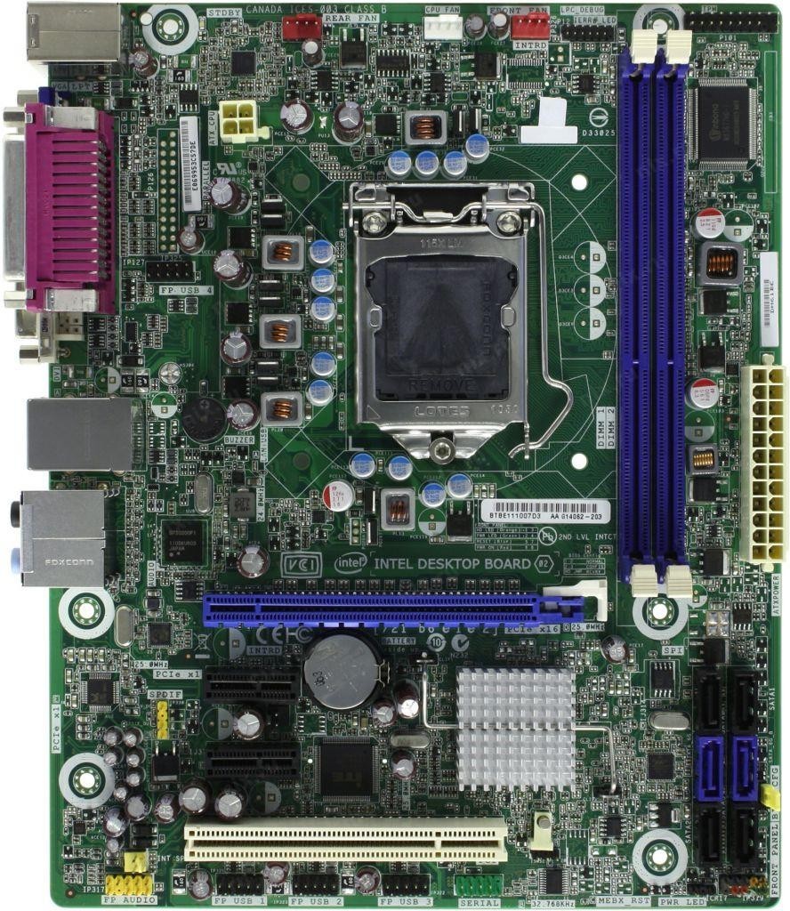 Материнская плата Socket 1155 INTEL DH61BE ( s1155, DDR3, INTEL H61 ...