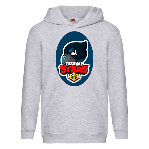 

Худи Fruit of the Loom Brawl Stars (Бравл Старс Ворон) Серый 164 см CHHUB8BM164