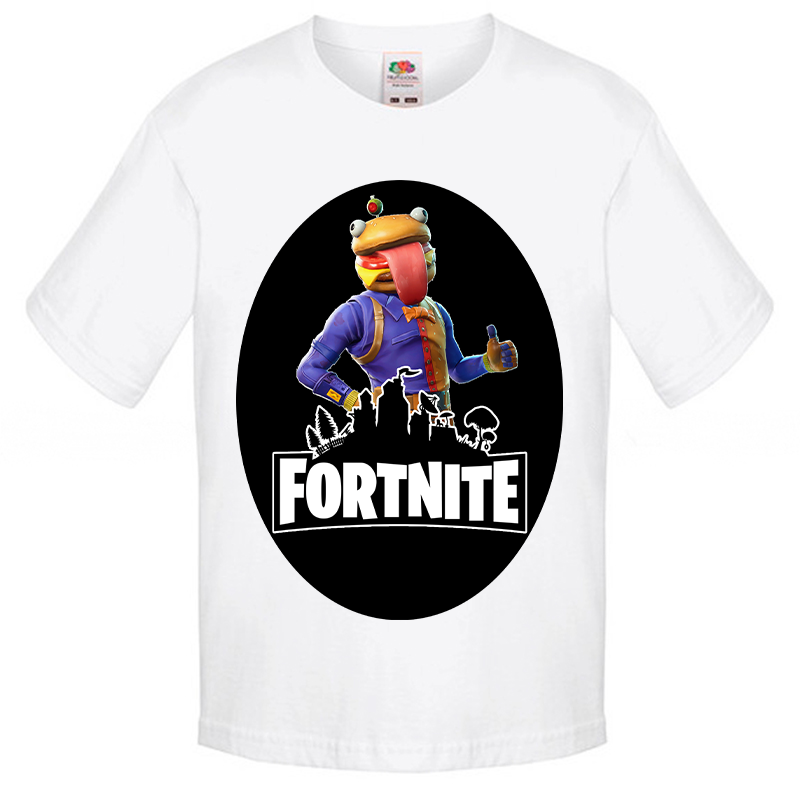 

Футболка Fruit of the Loom fortnite (Beef Boss Бургермен Фортнайт) Белый 140 см B3B1BM140