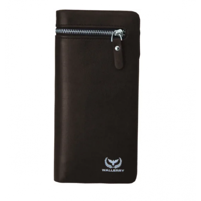 

Мужской кошелек клатч портмоне барсетка Wallerry 618 business Коричневый Imnn1258