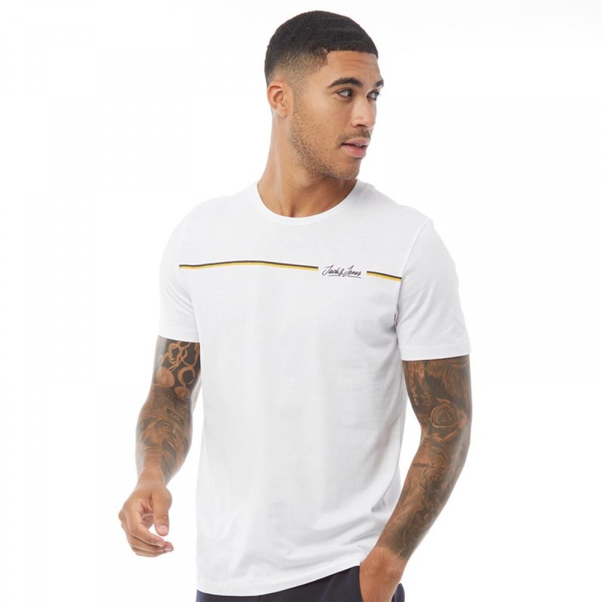 

Футболка JACK AND JONES Davos Neck White White, S (42)