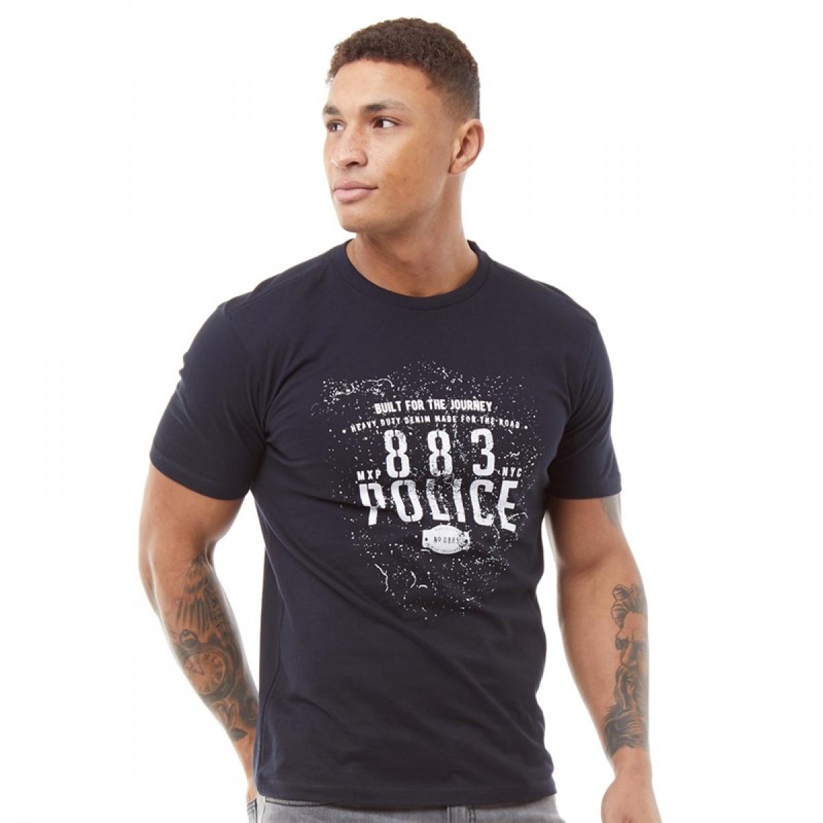 

Футболка 883 Police Brockten Navy Navy, M (44)