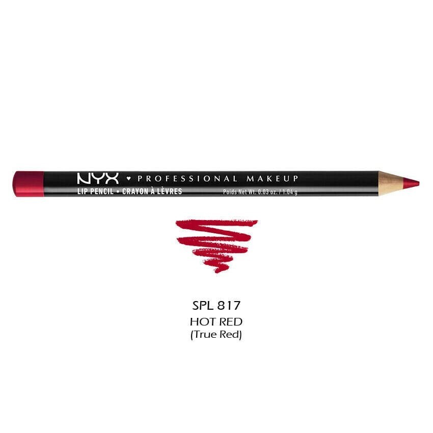 nyx lip pencil hot red