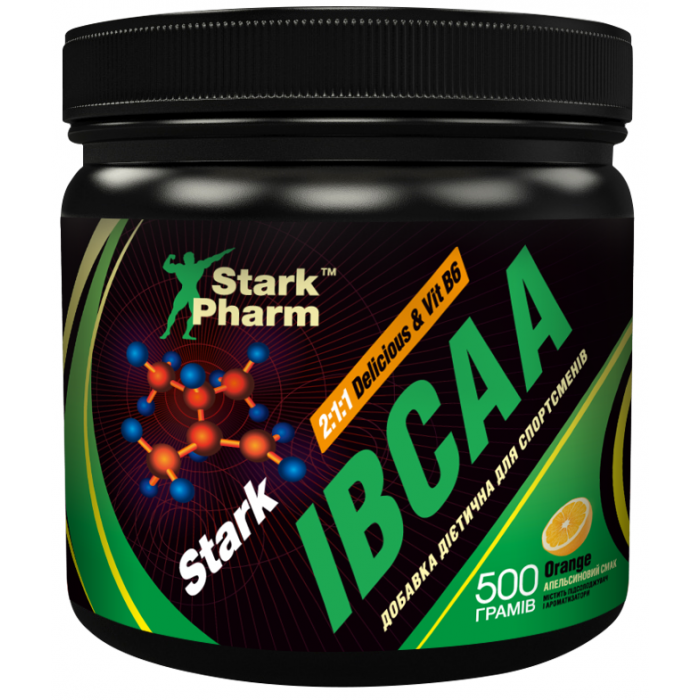 

Аминокислоты Stark Pharm IBCAA 2:1:1 + Vit B6 500 грамм апельсин (23121)