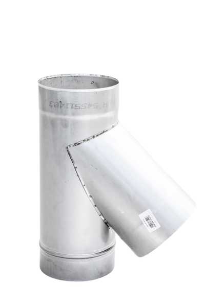 

Тройник дымохода одностиний 45⁰ Коминвент Ф300 нержавеющая жаростойкая сталь AiSi304 1 мм