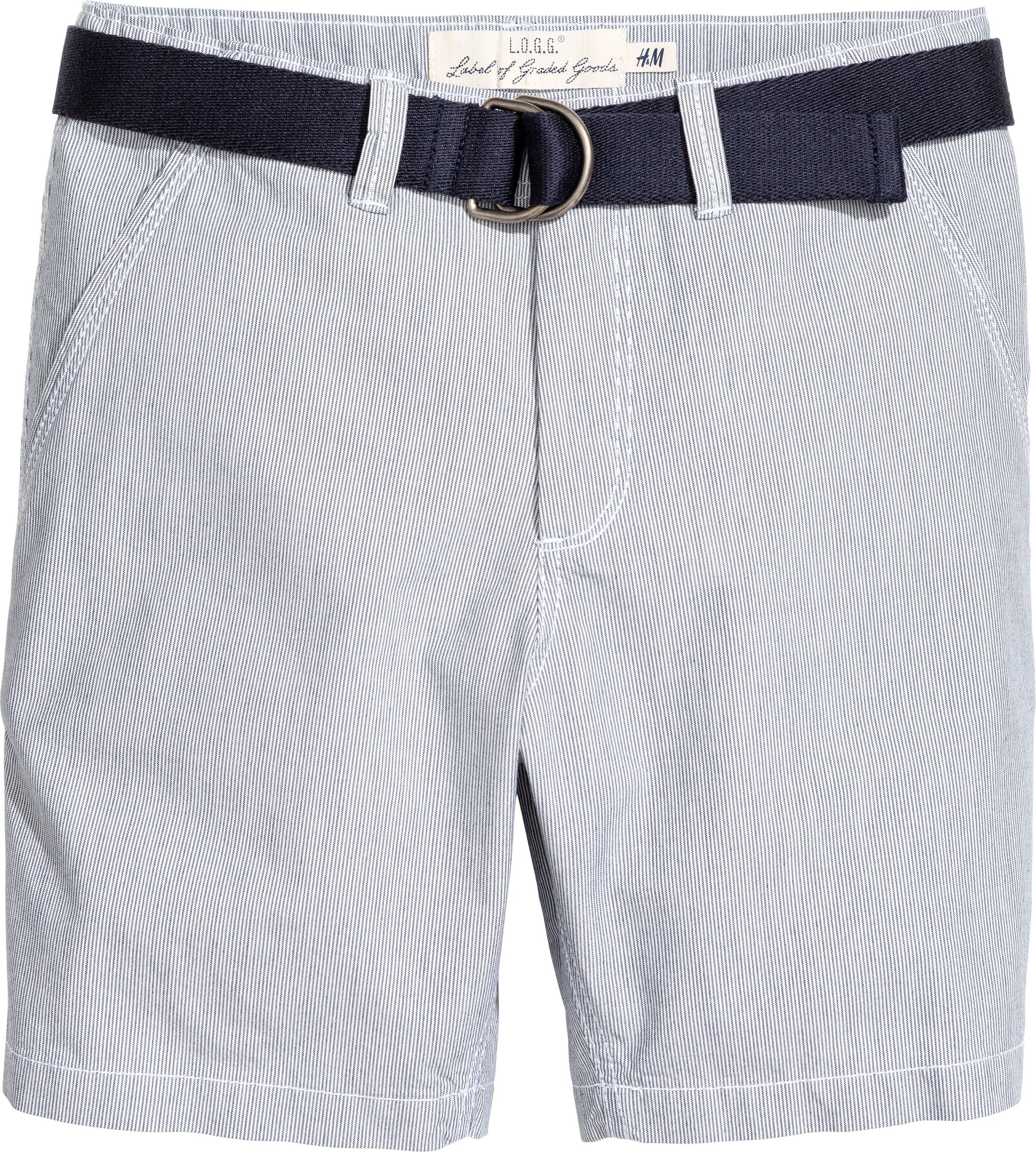 

Шорты H&M 4760965 152 см Серые в полоску