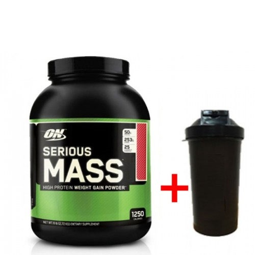 

Комплект Гейнер Optimum Nutrition Serious Mass 2.72 кг Ваниль + Шейкер (217111)