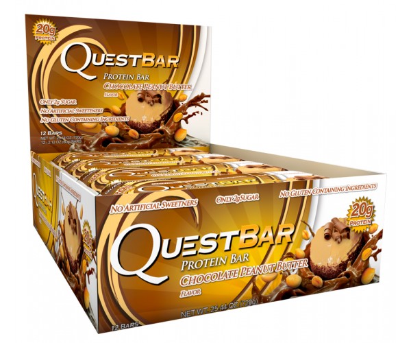 

Протеиновый батончик Quest Protein Bar Шоколад-Арахисовое масло (60 грамм) - 12 шт (513233)