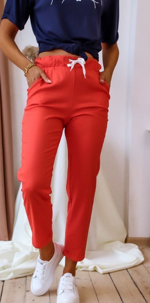 

Женские брюки Fashion Woman NB20032 морковный р44