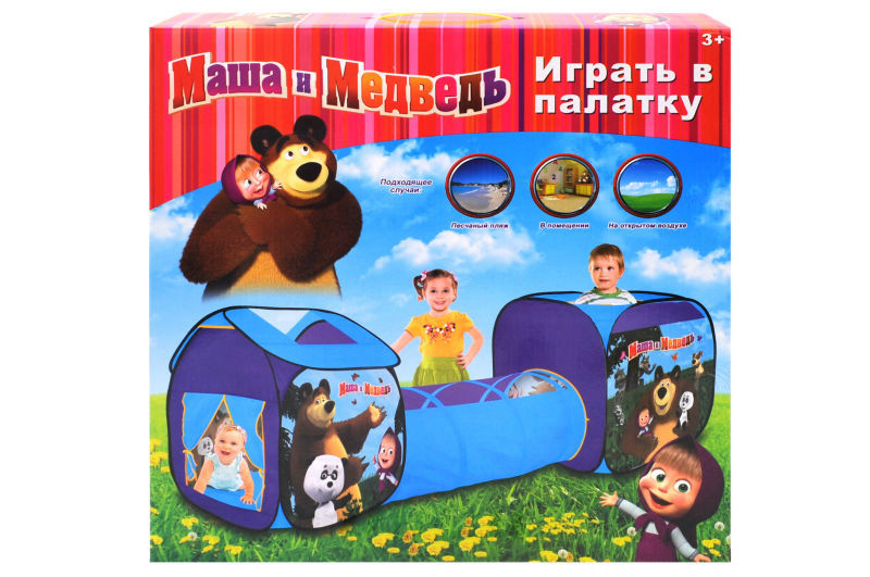 

Дитячий ігровий намет A-Toys з переходом 465*9*465 см різнобарвний 995-7093B