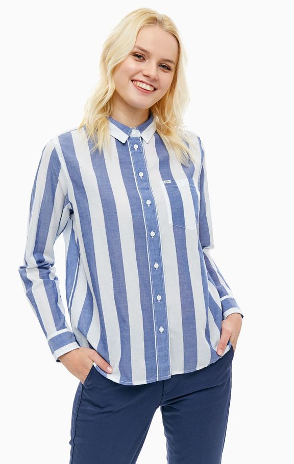

Рубашка Lee One Pocket Shirt Regular Fit Синий M-00