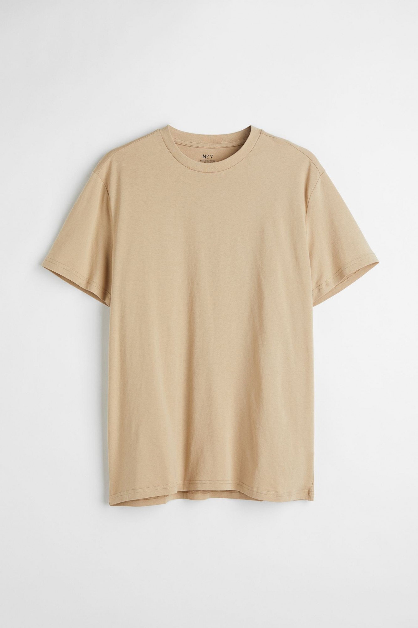 Футболка H&M Essentials №7 Regular Fit XL бежевый 0685816129 от ...