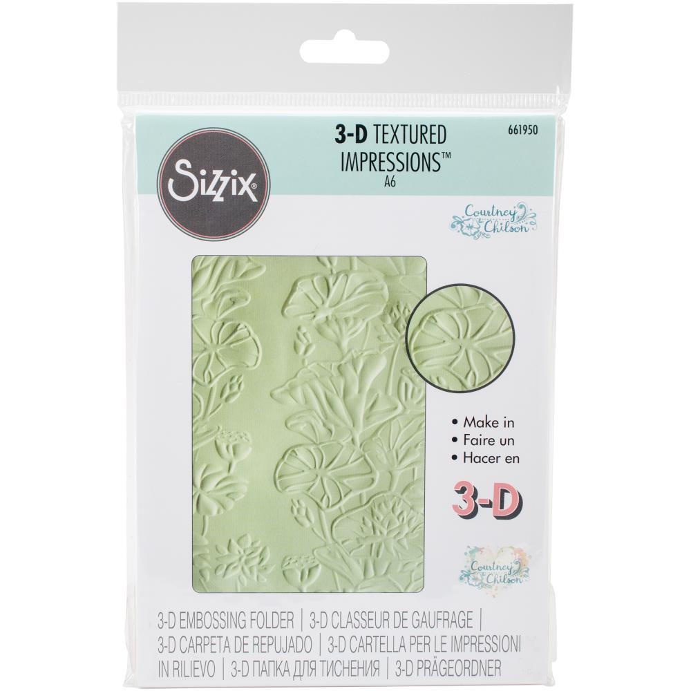 

Папка для тиснения Sizzix 3D Textured Impressions By Courtney Chilson Lily Pond